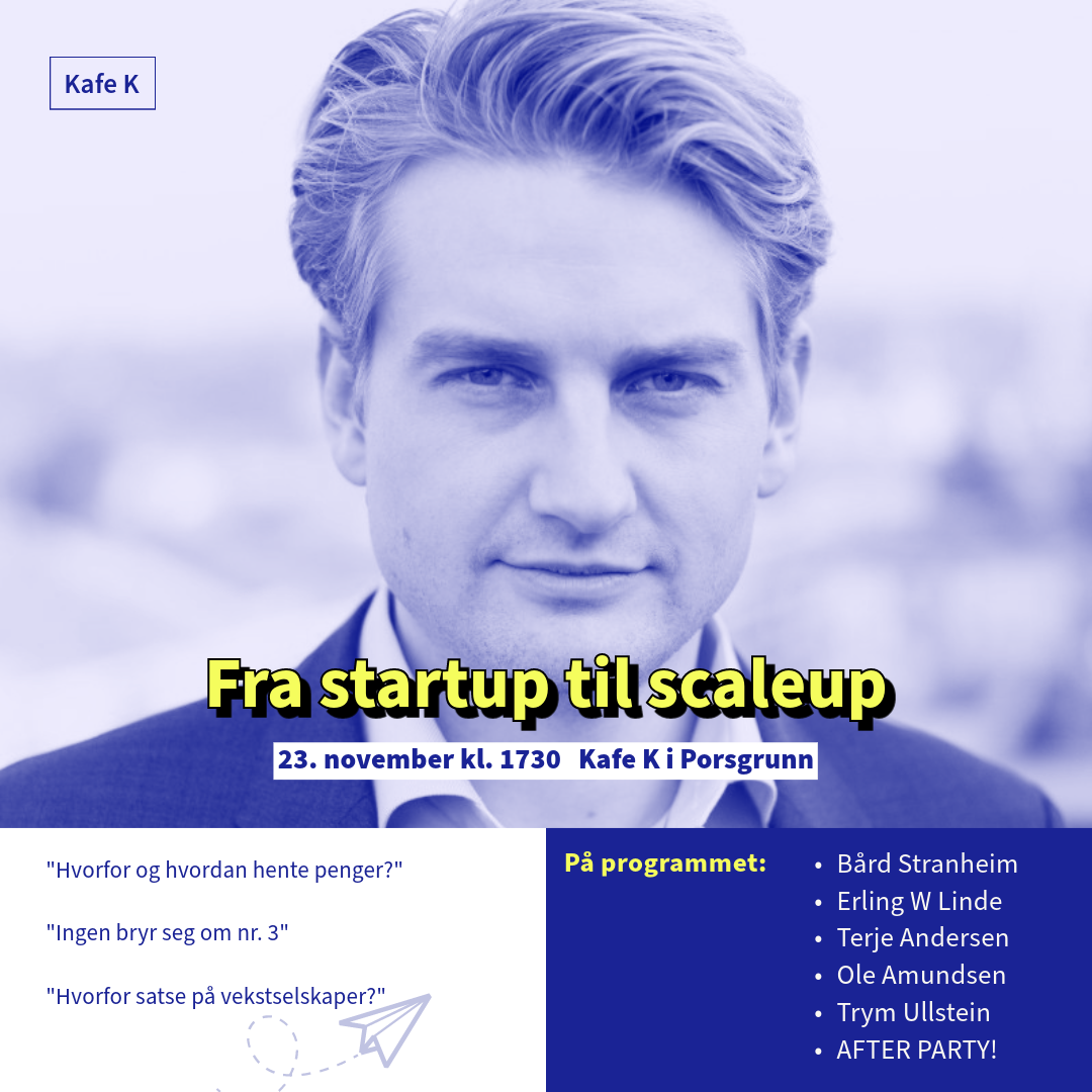 Erling Wegger Linde headliner Fra startup til scaleup